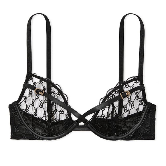 Victoria's Secret Other - Victoria's Secret | Very Sexy Logo Embroidery Unlined Low Cut Demi Bra